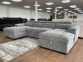 Alaya Sofabed Grey U Shape Corner