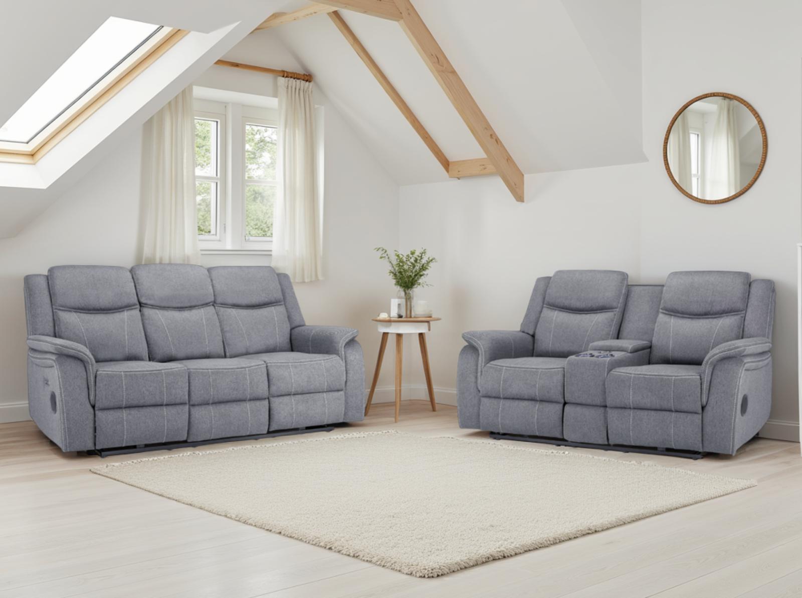 Galaxy Tech Electric Recliner Sofa 3+2 Set