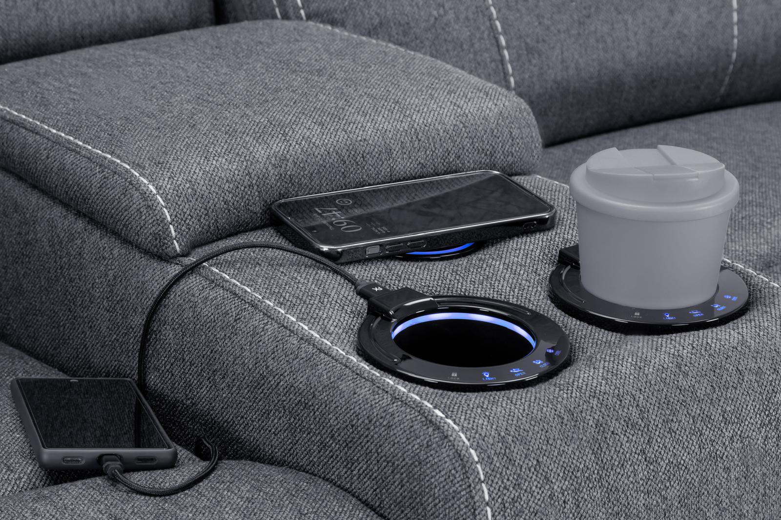 Galaxy Tech Electric Recliner Sofa 3+2 Set